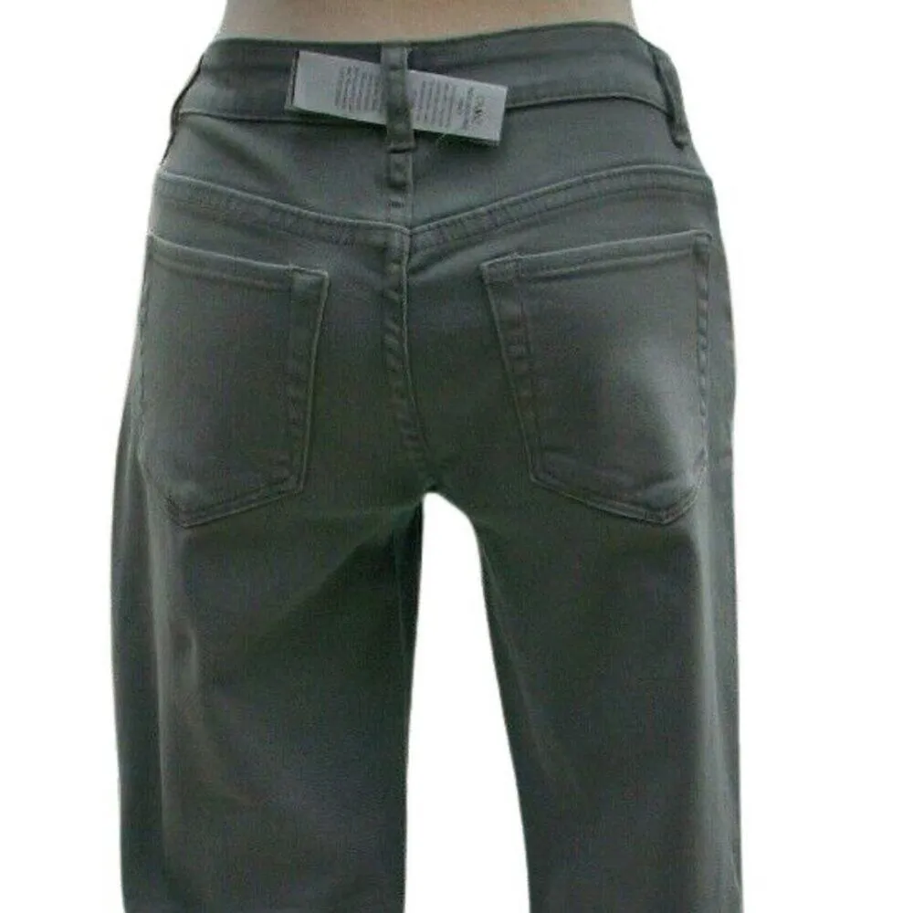 Cache Gray Denim Jean Stretch Pant New Slim Straight Leg Flattering Fit $118 NWT - Image 4