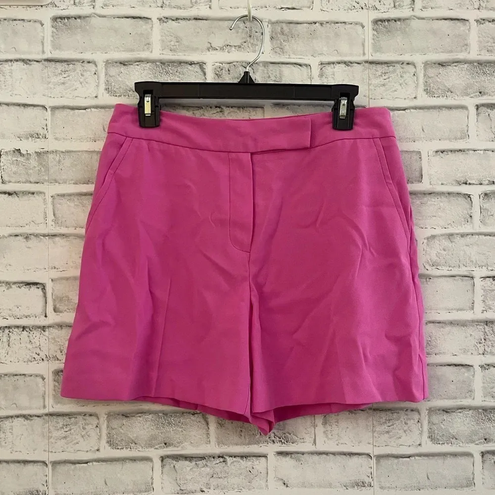 Women’s Trina Turk Los Angeles “Hermosa” high rise crepe Shorts, Pink Size 10 - Image 2