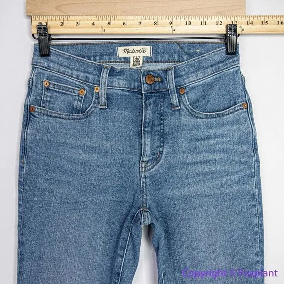 NEW Madewell Kick Out Crop Jeans in Cherryville Wash: Raw-Hem Edition,‎ 25 - Image 5