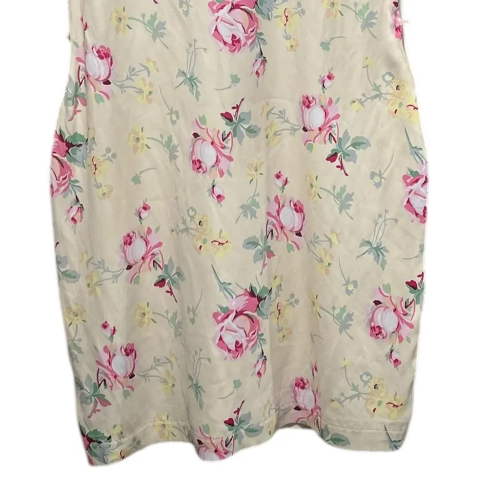 ZARA NWT Floral Print Satin Effect Dress Cut-Out Details Size Medium - Image 6