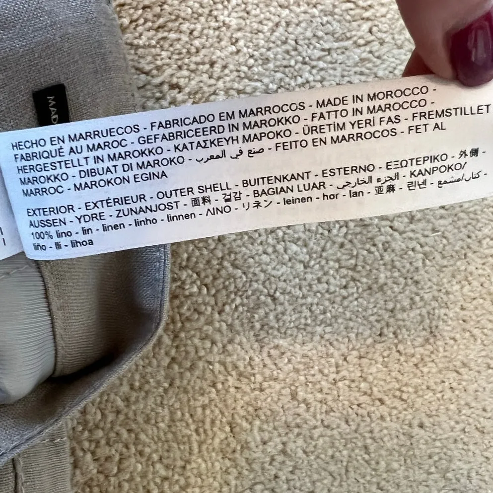 Massimo Dutti  Pull-On Linen Shorts - Image 5