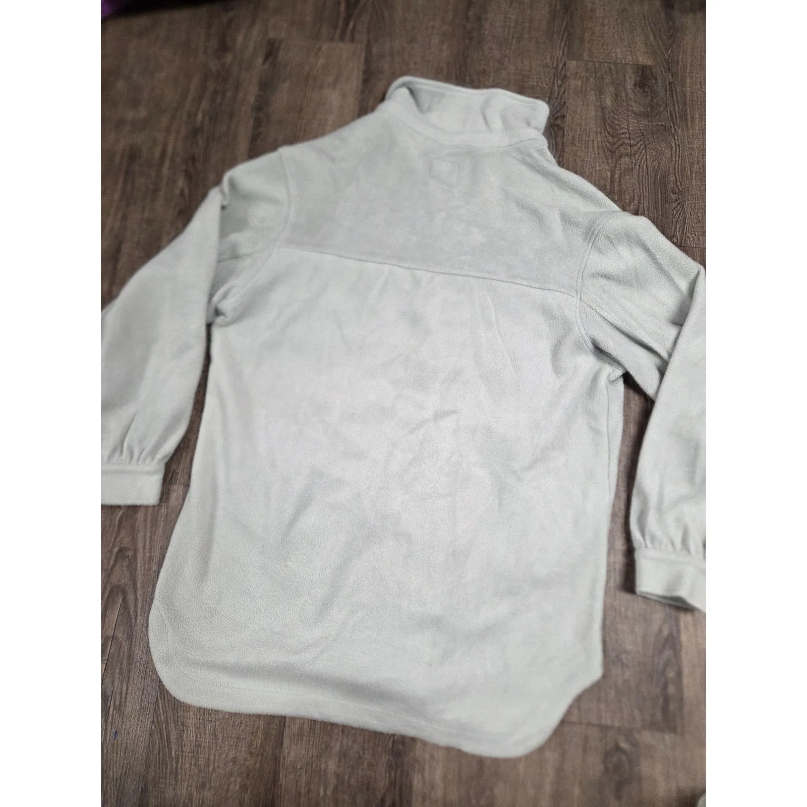 Gentle Fawn Light Aqua Shacket Fleece Heavy Button Front Shirt Long Sleeve XS - Image 4