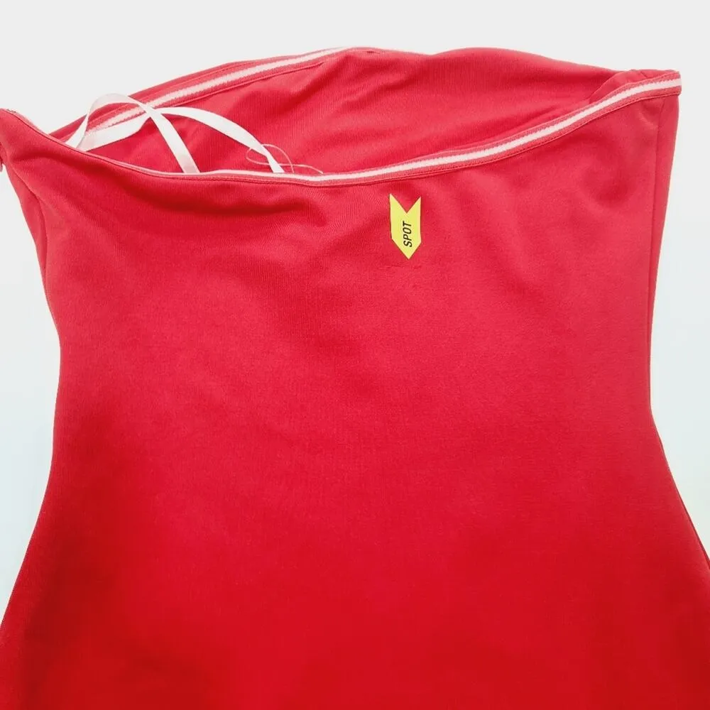 Superdown Izzy Ruffle Maxi Dress in Red XS - Image 12