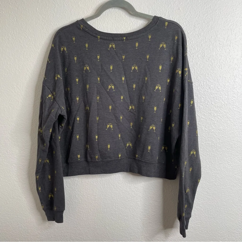 Holiday Cheers Christmas Sweatshirt Extra Large Gray Size XL - Image 5