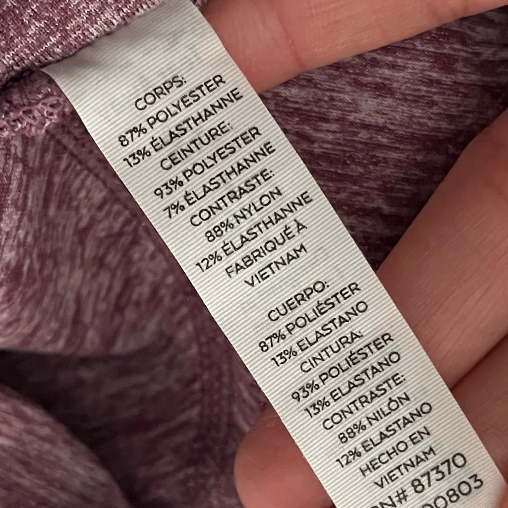 ALO • Sheila Leggings in Dragonfruit Heather/Caramel Heather - Image 10