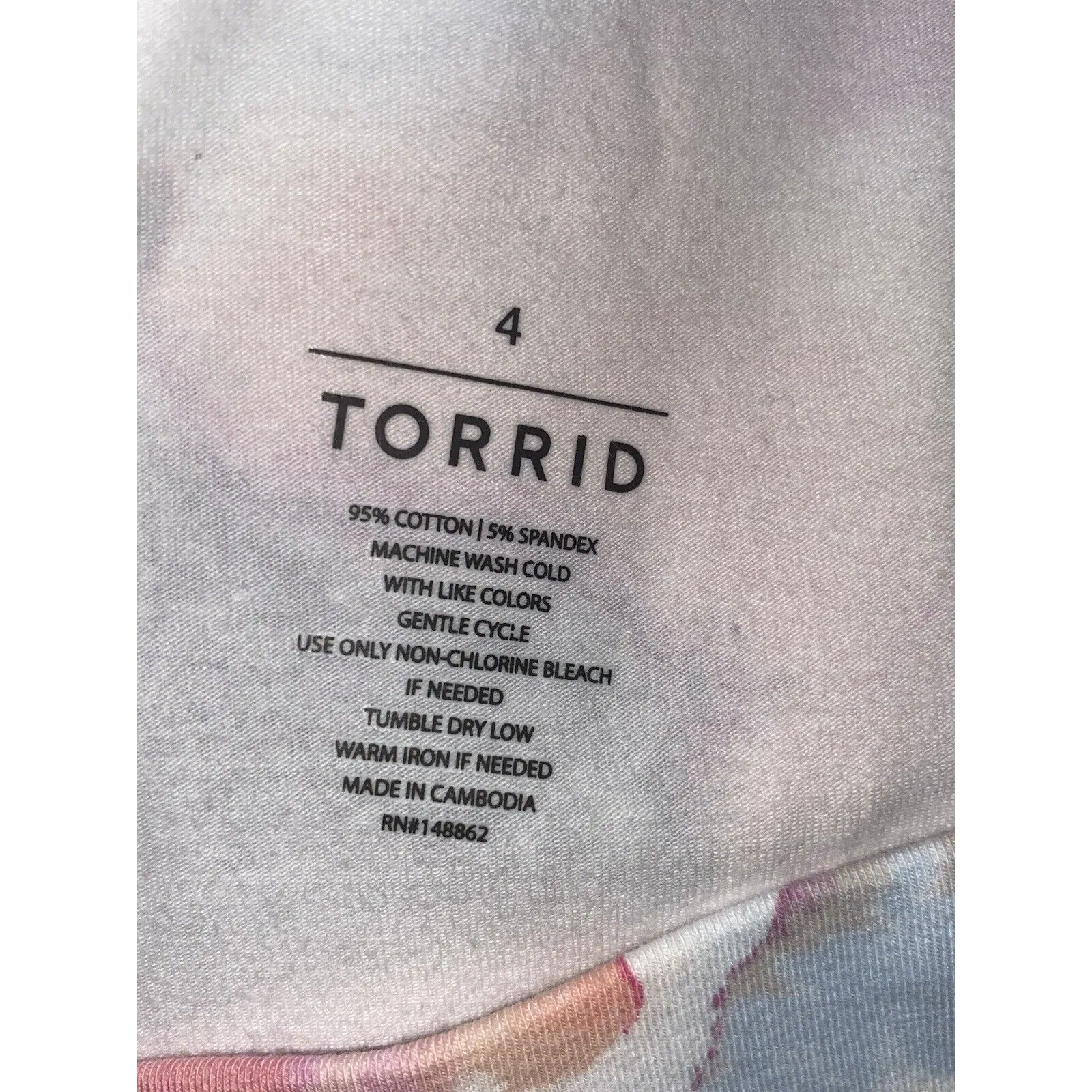 Torrid High Rise Watercolored Leggings  Stretch  High Waist Size 4X - Image 8