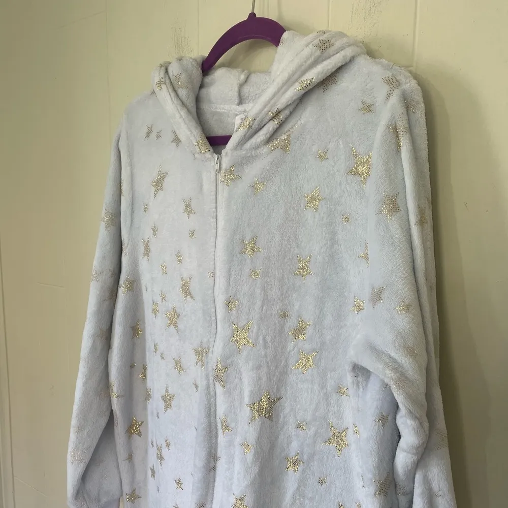 Secret Treasures Unicorn Zip Up One Piece Fuzzy Union Suit Jumpsuit ~ Size XL - Image 4