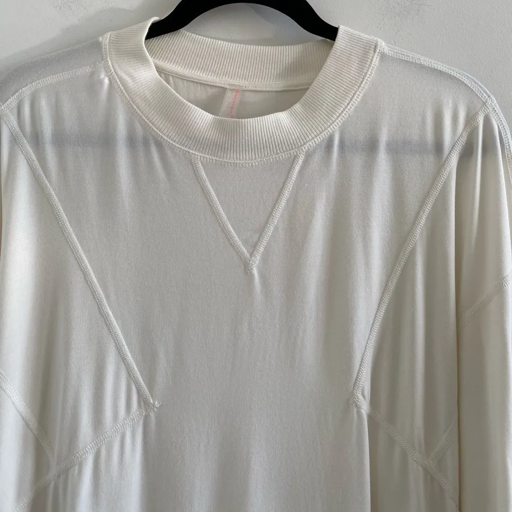 Free People Movement Runner Up Long Sleeve Tee In Ivory Size Small - Image 5