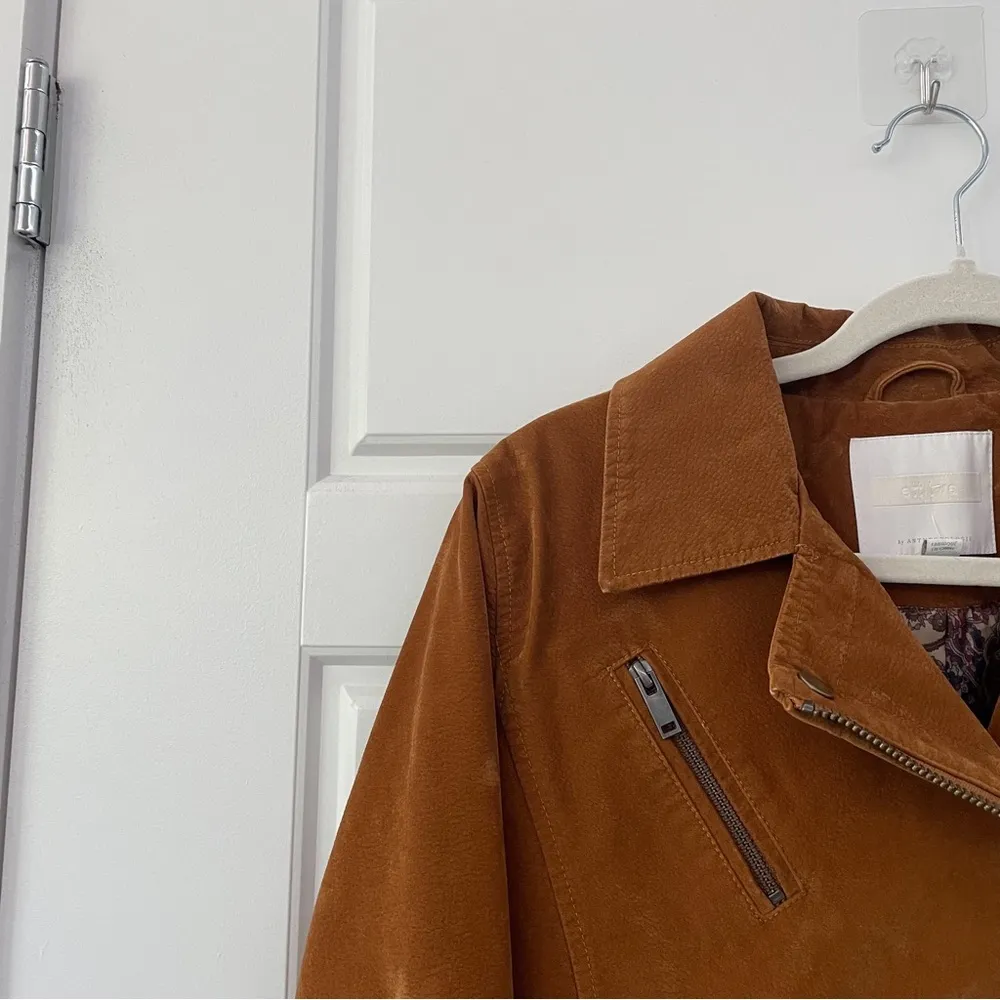 Anthropologie ett:twa Vegan Leather Suede Jacket - Image 9