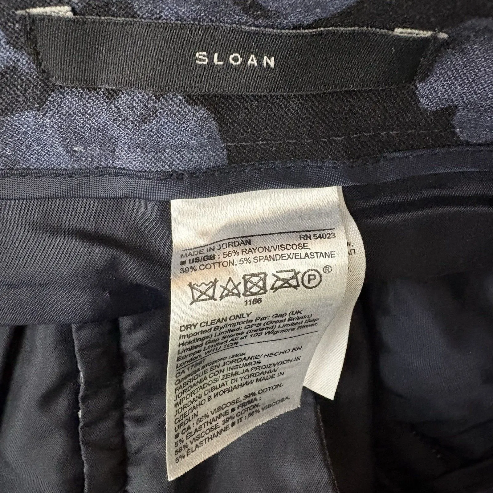 Banana Republic Sloan Petite Grey and Black Floral Dress Pleated Pant Size 10P - Image 4