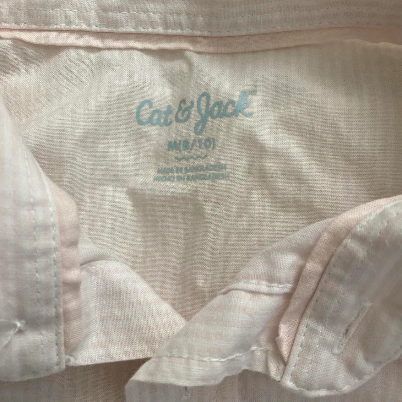  pink pinstripe button up shirt - Image 3