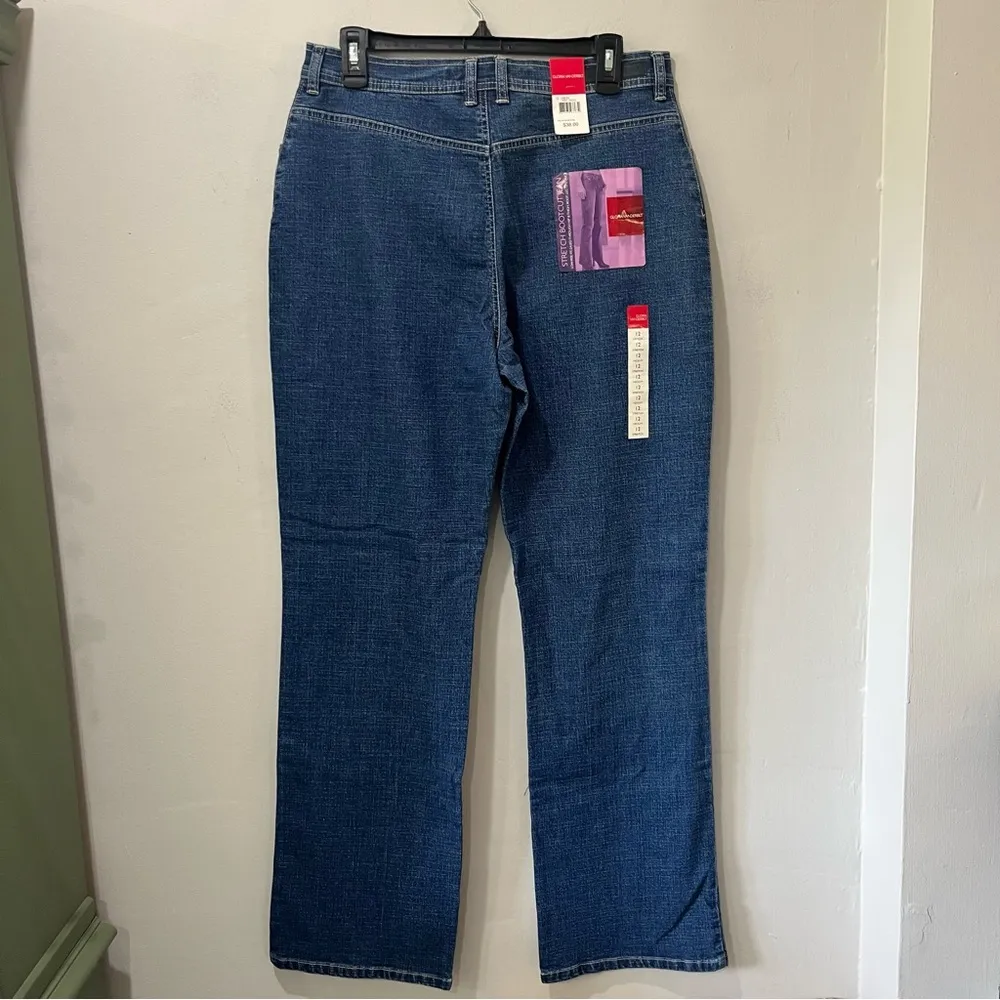 NWT GLORIA VANDERBILT GLORIA PERFECT FIT antique Blue BOOT WOMEN'S SIZE JEANS 12 - Image 5