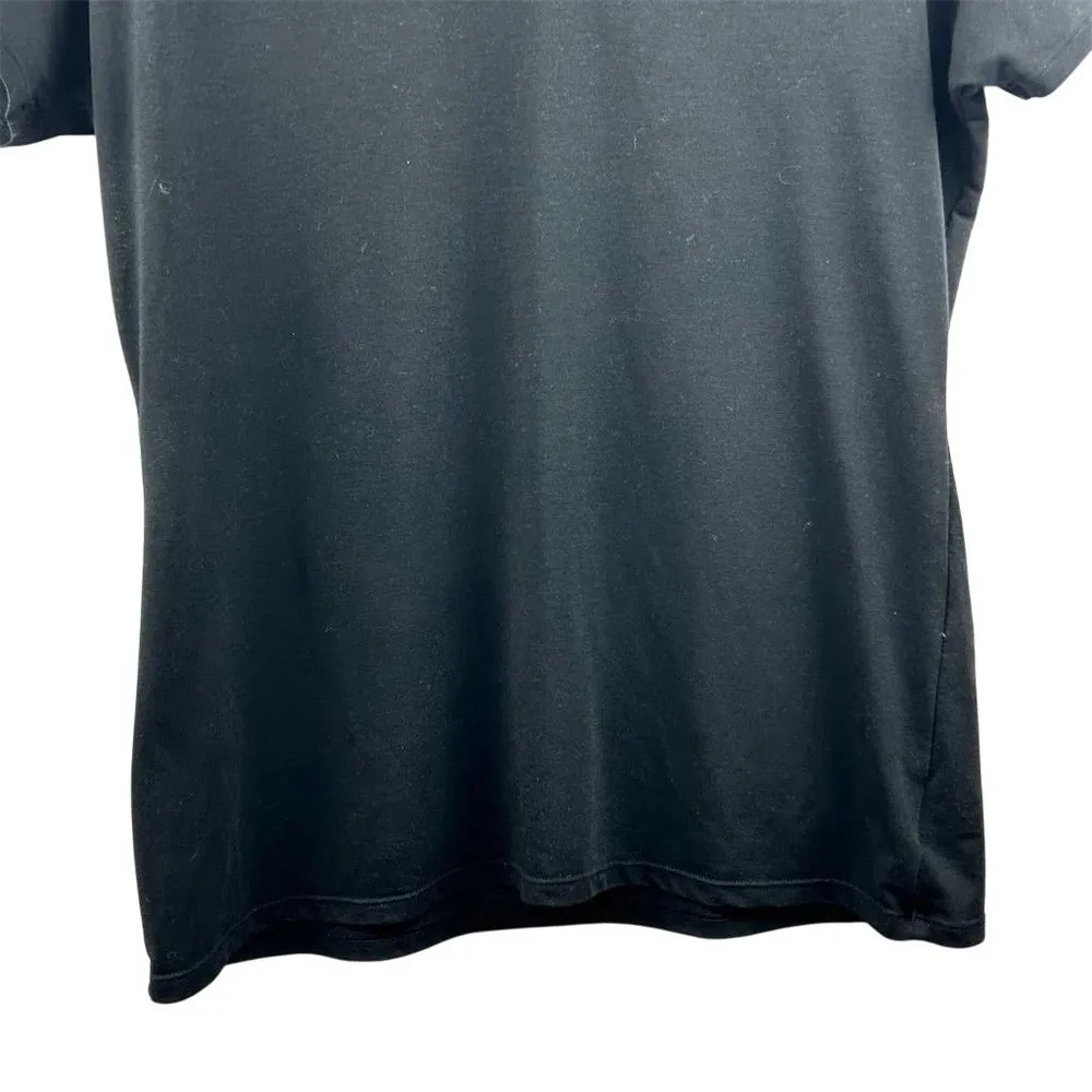 Under Armour Women's Black V-Neck Short Sleeve T-Shirt Size L - Image 4