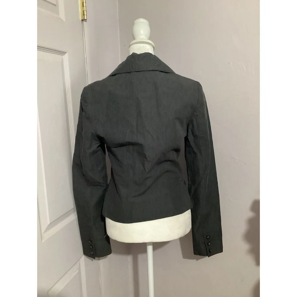 Allsaints Spitalfields Cotton And Linen Blend Gray Blazer - Image 5