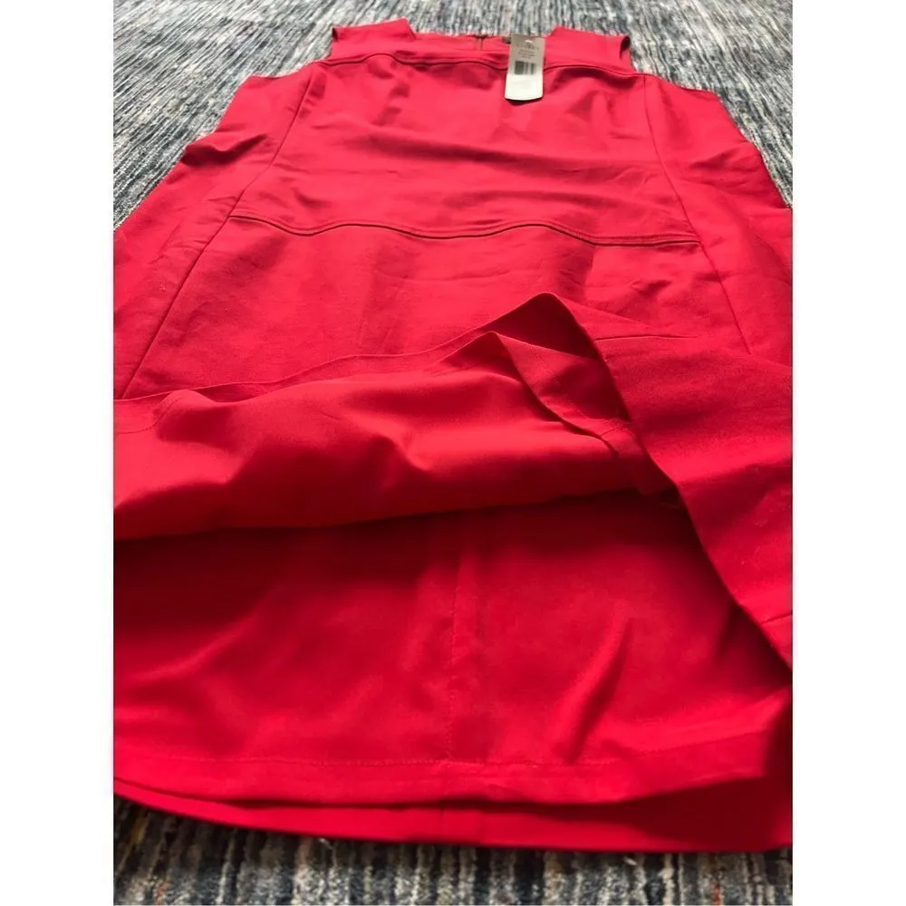 Lauren Ralph Lauren NWT Red Shift dress Career Cocktail Sleeveless size 14 Size L - Image 9
