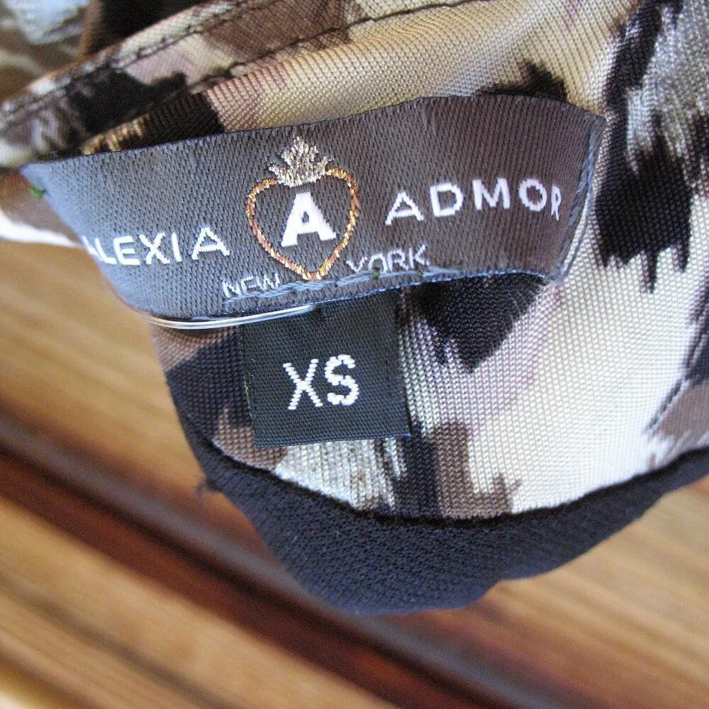 NWT Alexia Admor One Shoulder Gold Leopard Mini Dress - Image 10