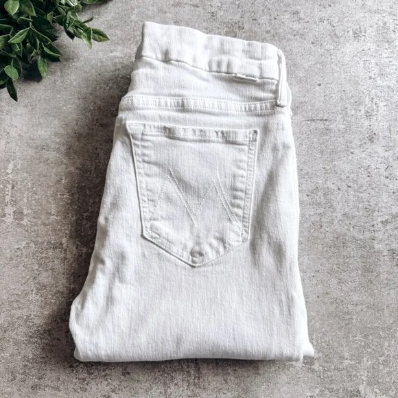 Mother The Looker Crop Fairest Of Them All Size 27 White - Image 2