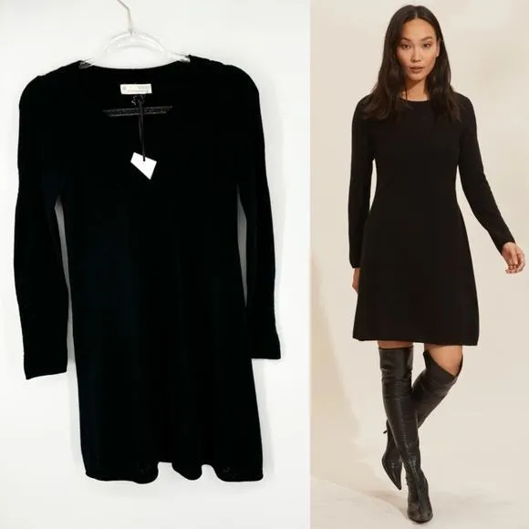 Odd Molly Cashmere Black Dress Size‎ XS Long Sleeve - Image 2
