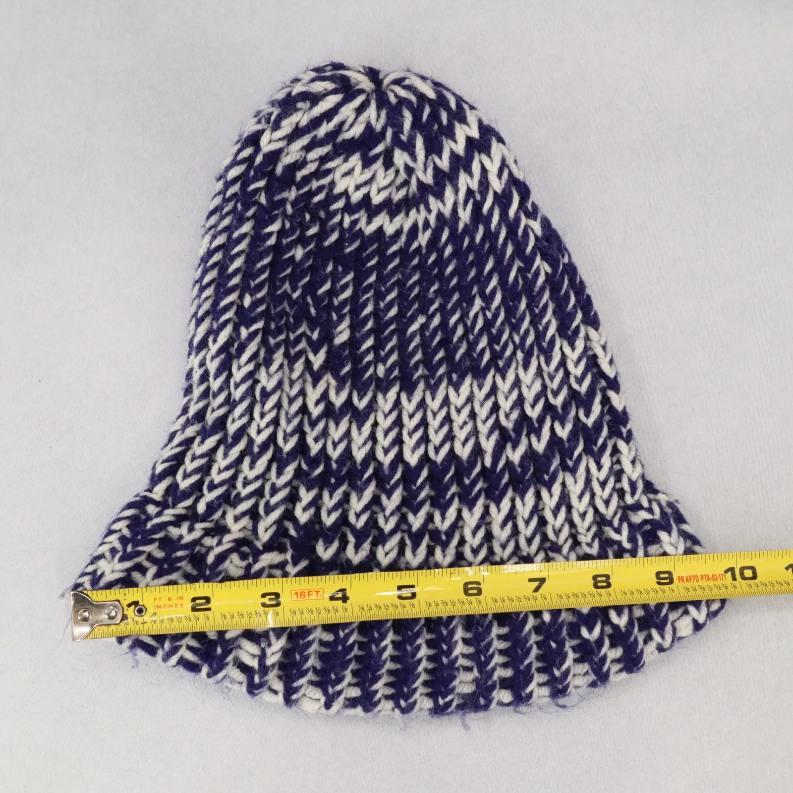 Purple Cable Knit Y2K Vintage‎ Hippy Unisex Cottage Boho Bucket Beanie Cap Hat - Image 5