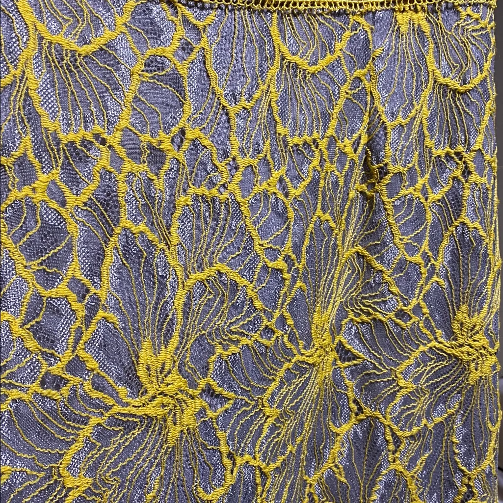 Free People X Adelyn Rae Jacey Lacey Mini Dress Yellow Size M - Image 5