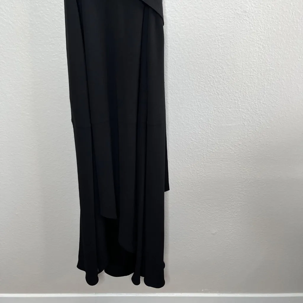 Reiss Womens Black Sleeveless Raya Belted Maxi Dress Size 4 - Image 5