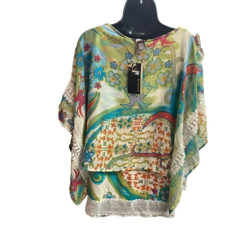 MULTIPLES Missy Dream Catcher Top Tunic Multicolored Size XS‎ - Image 2