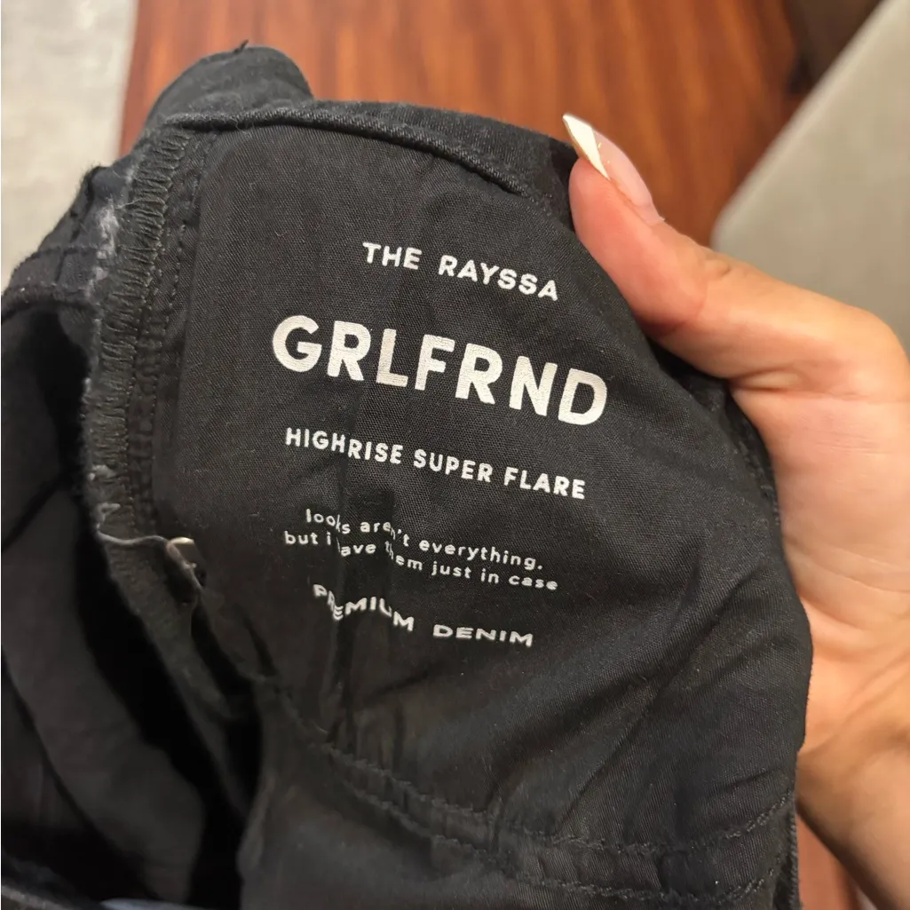 GRLFRND Rayssa High Rise Super Flare Jeans - Image 4