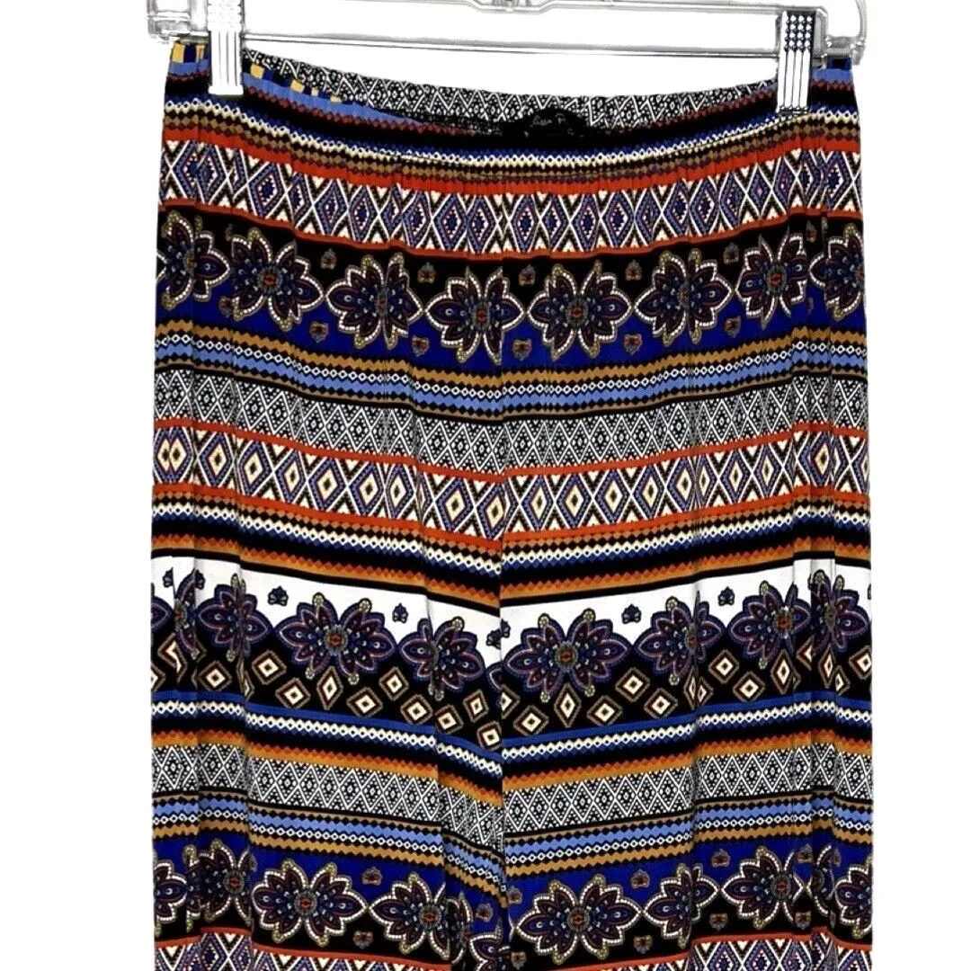 Melissa Paige Pants Womens Large Multicolored Mixed Print Pull On Casual - Image 3