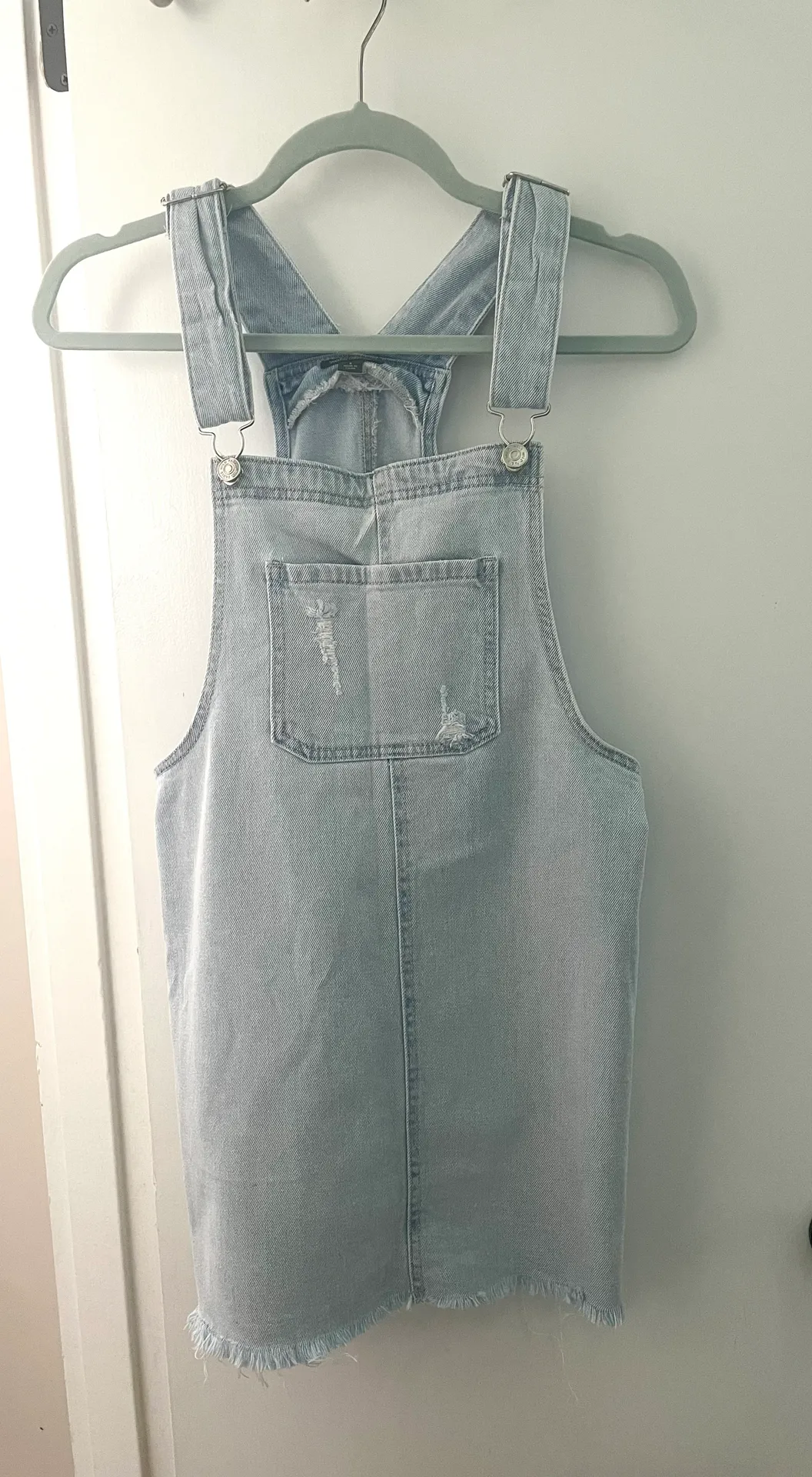 Denim Overall Dress - Image 2