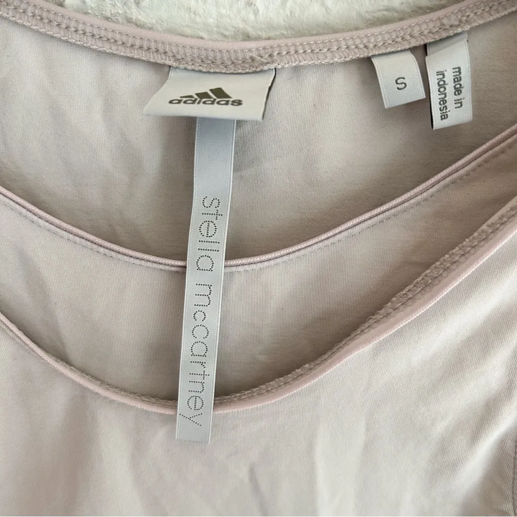 Adidas x Stella McCartney Cutout Layered Bodysuit Gray Small Minimal Athleisure - Image 2