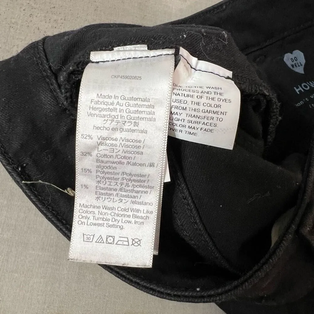 Madewell  10" High-Rise Skinny curvy roadtripper Jeans in Black Frost size 25 - Image 11