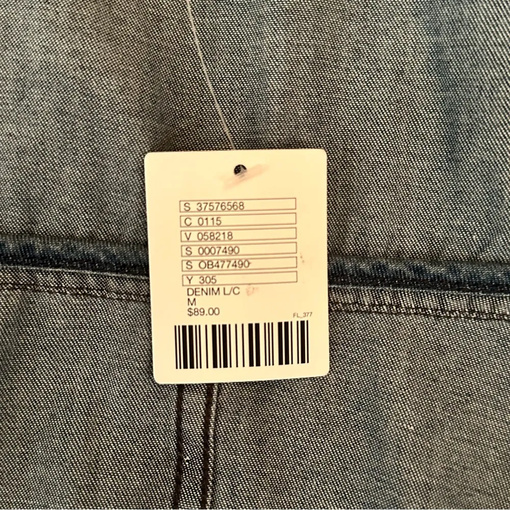 Urban Outfitters Silence + Noise Kirra Swing Chambray Trench Coat Sz Medium NWT - Image 16