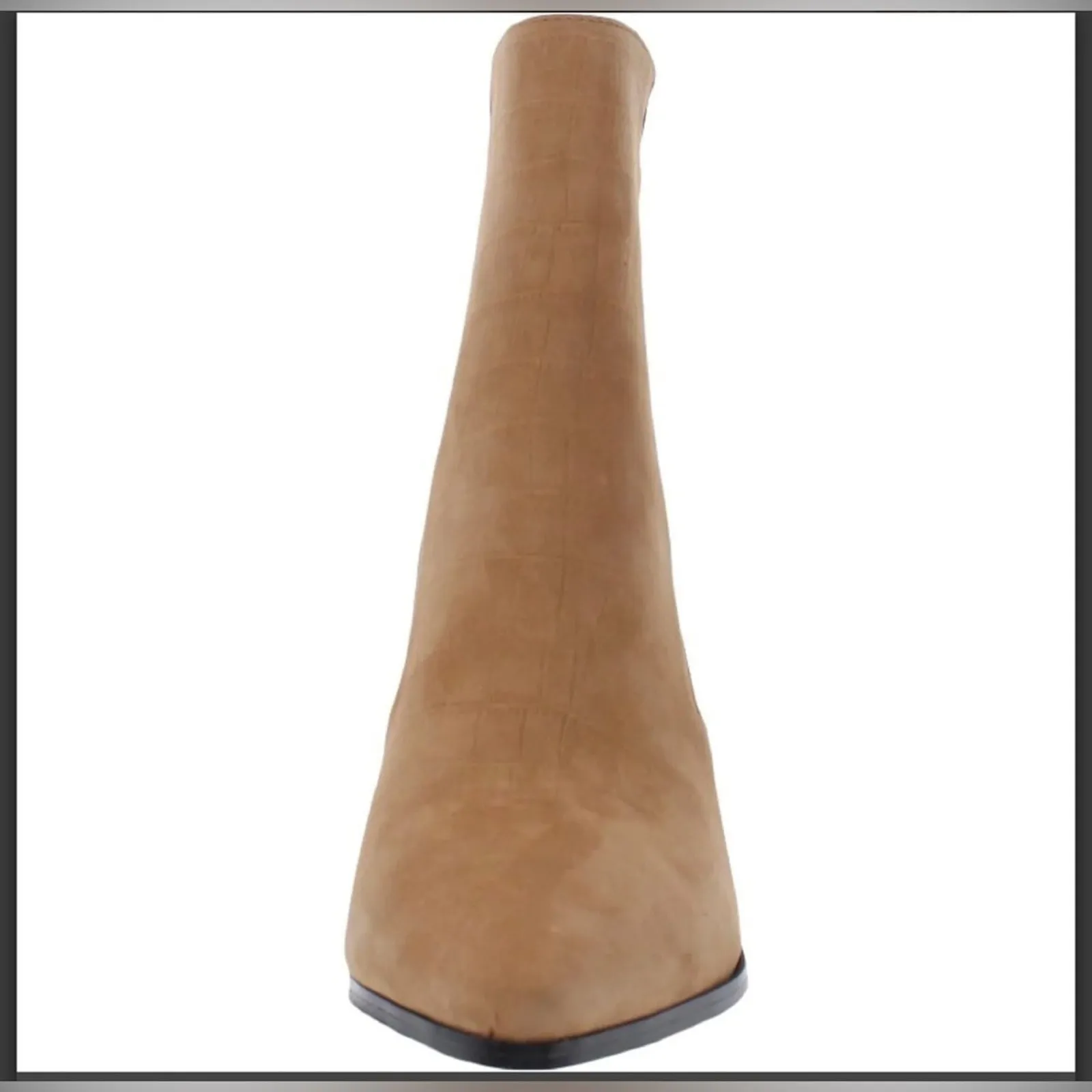 Kendall & Kylie Camel Colored Faux Leather Pointed Toe Chelsea Boots Size 8.5 - Image 3