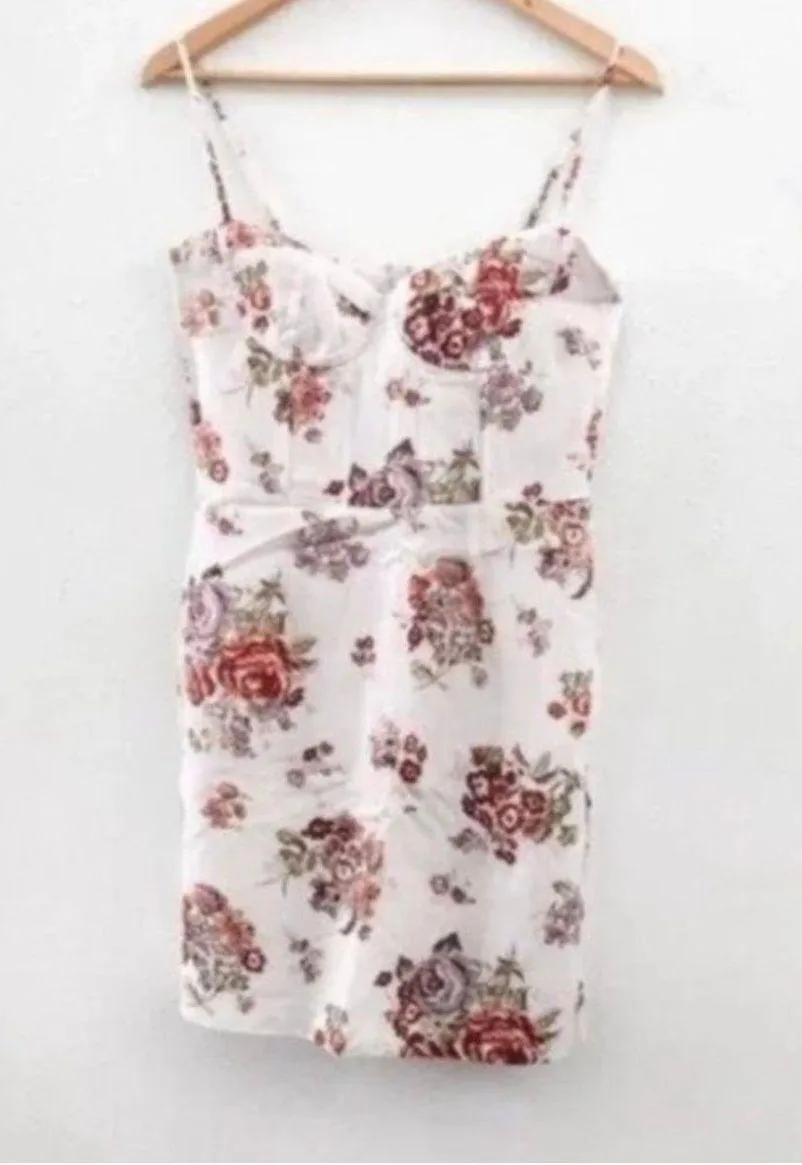 Brock Collection x Dress XXL NWT Lyocell Blended Fit Floral Blogger Fav Powder Pink - Image 4