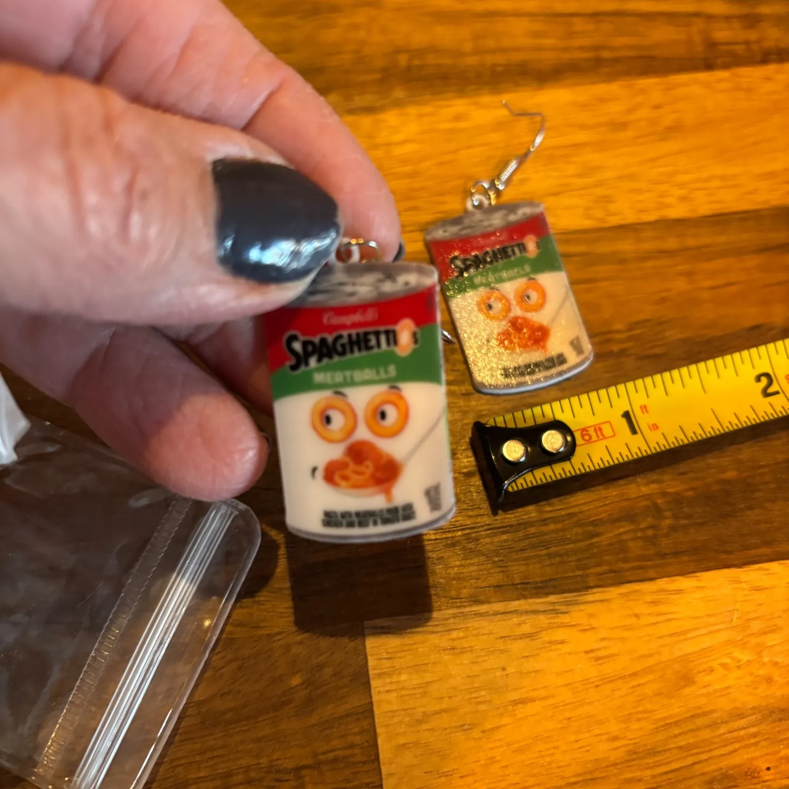 Campbell's Spaghetti and Meatballs Can Earrings Fun Novelty Food‎ Jewelry Gift Red - Image 6