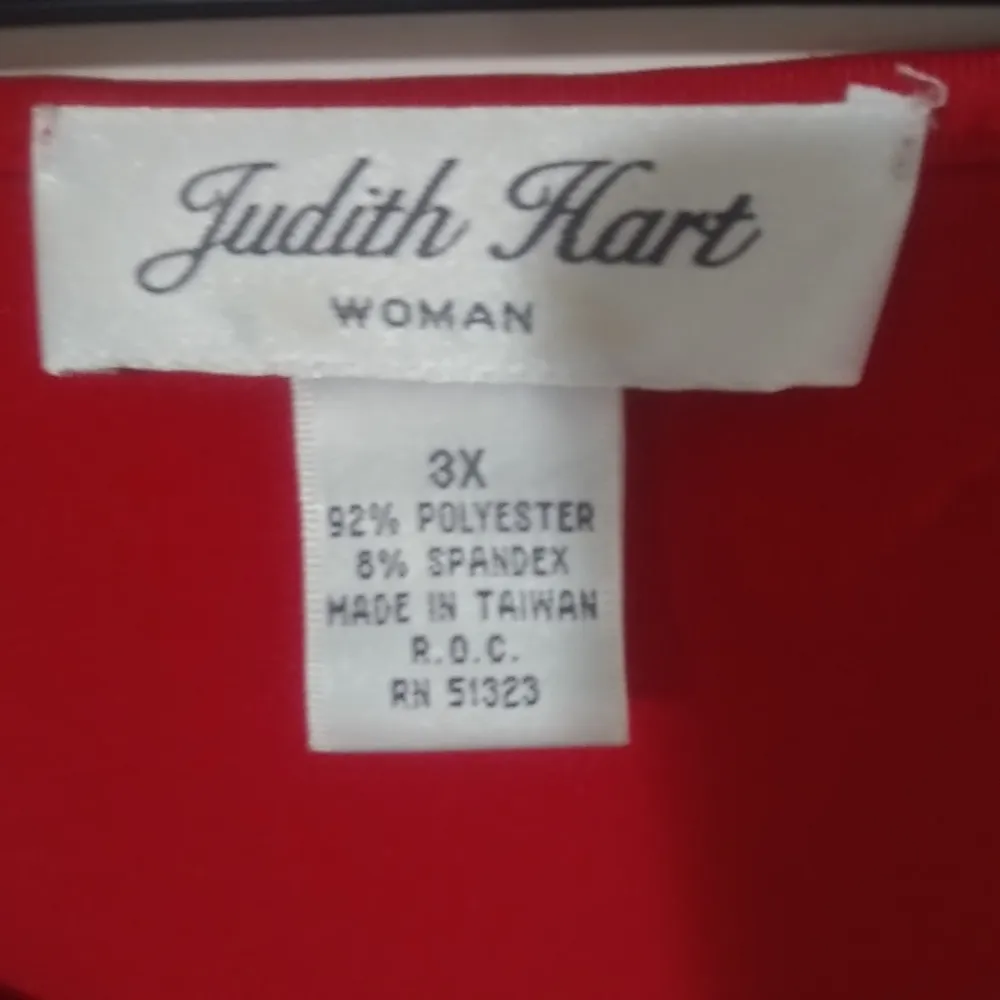 Judith Hart 3X Red Sleeveless Shell Top Plus - Image 4