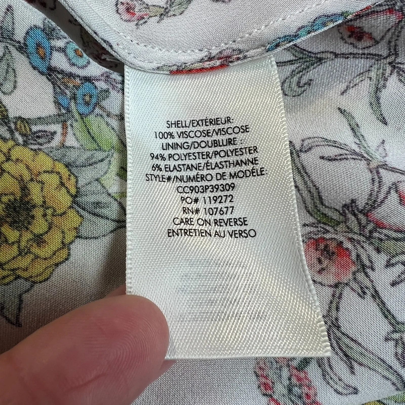 Y2K Alice + Olivia Midi Skirt 2 Multicolor Floral Tiered Handkerchief Hem Maura - Image 11