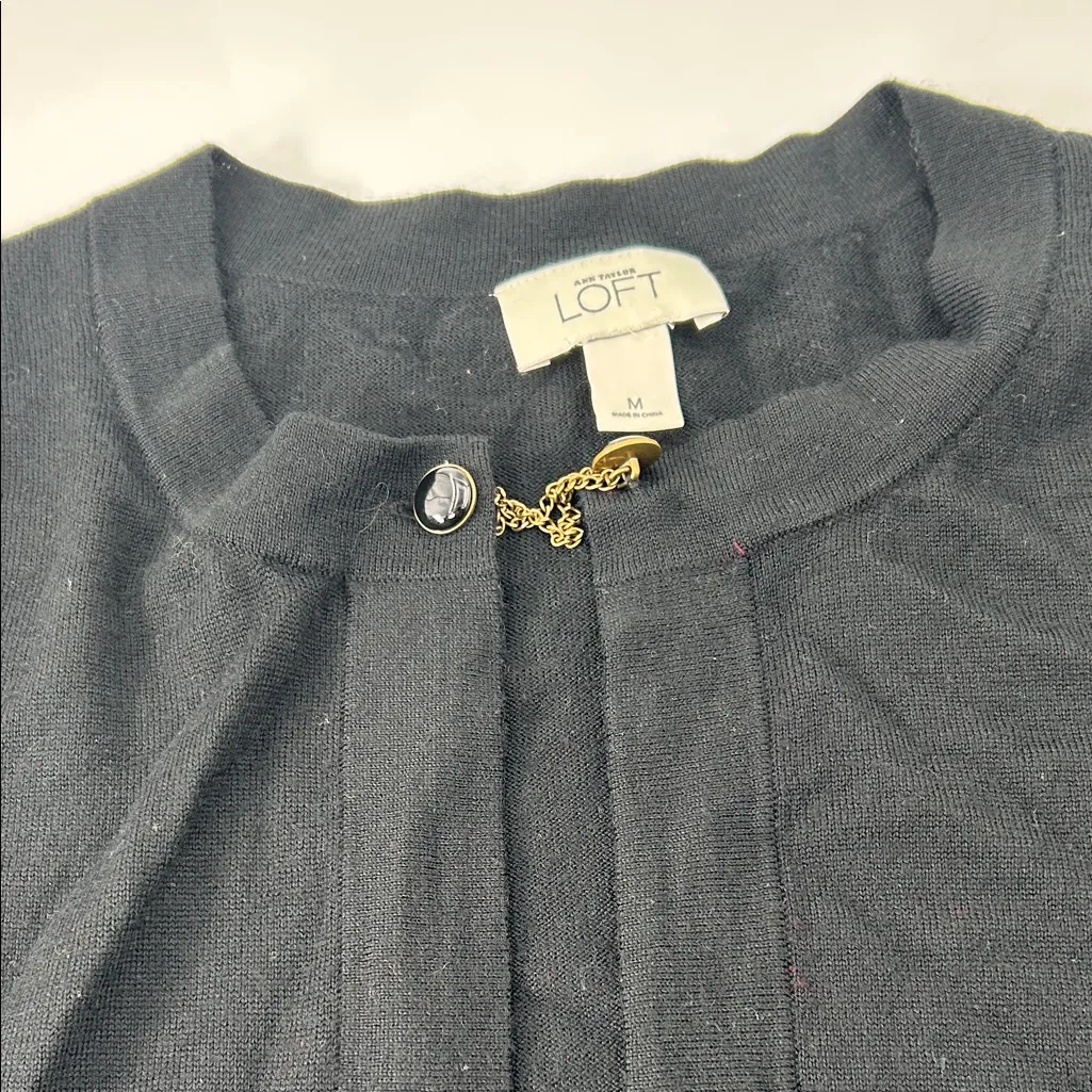 LOFT Classic Black Knit Sweater - Image 15