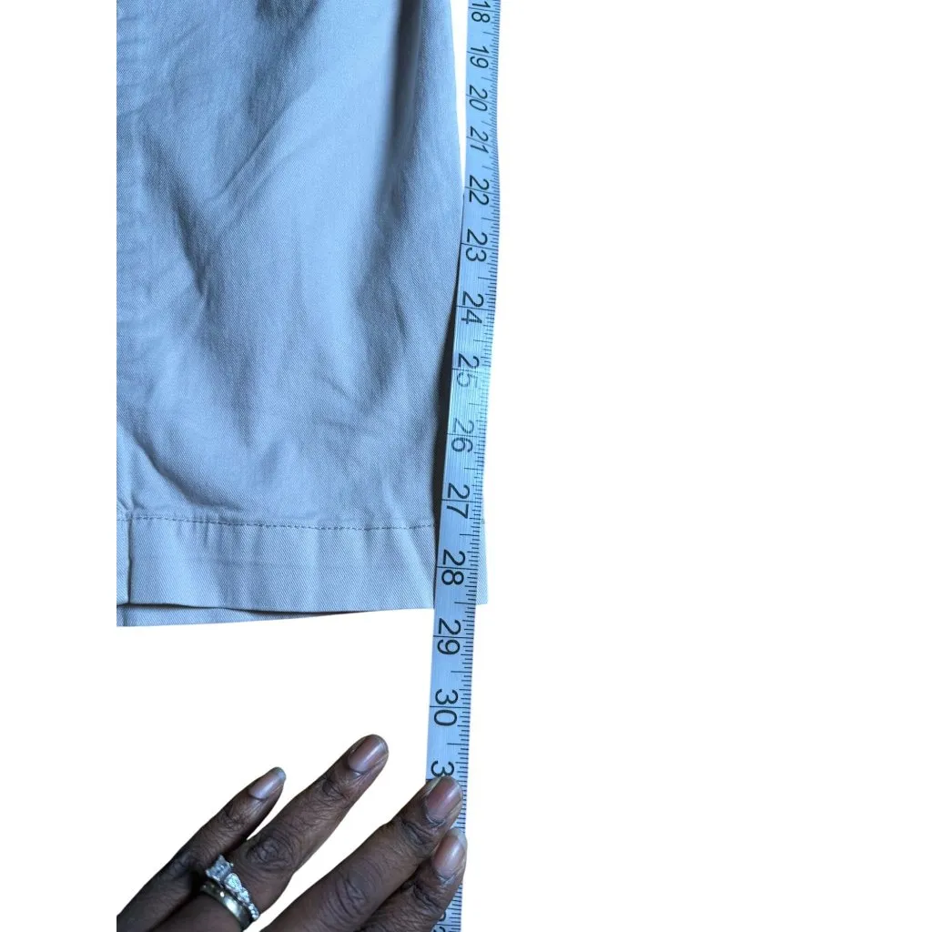 Jones New York Women's Cropped Chino Pants Sz 6 Beige Straight Leg Casual READ - Image 10