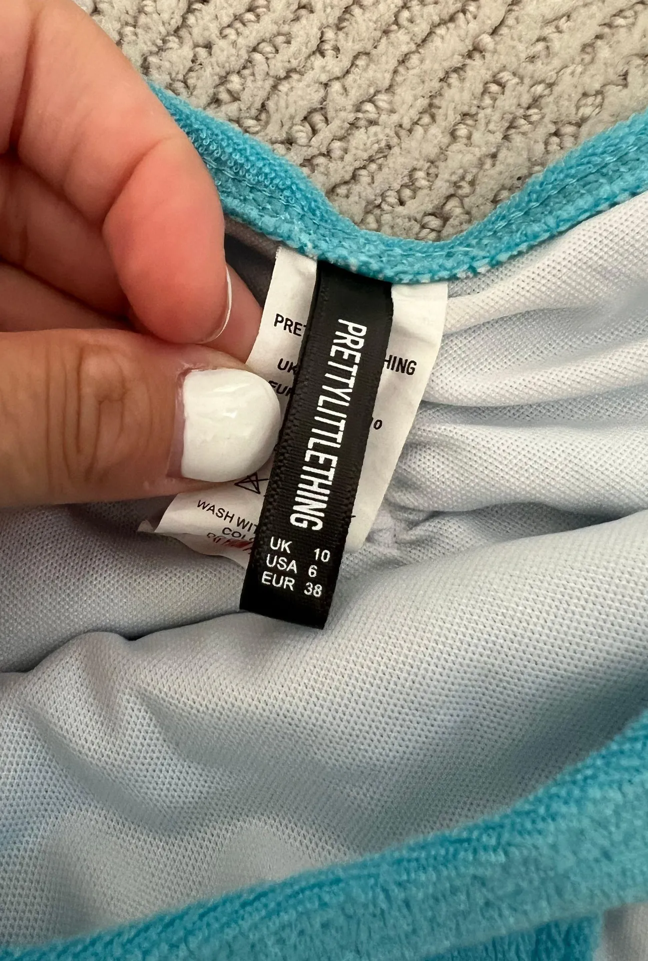 Blue Towel Bikini Set - Image 4