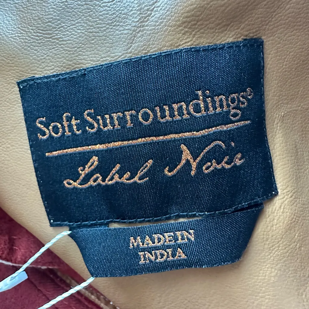 Soft Surroundings RARE Noir Bedouin Oasis Quilted Tapestry Boho Long Coat XL - Image 5