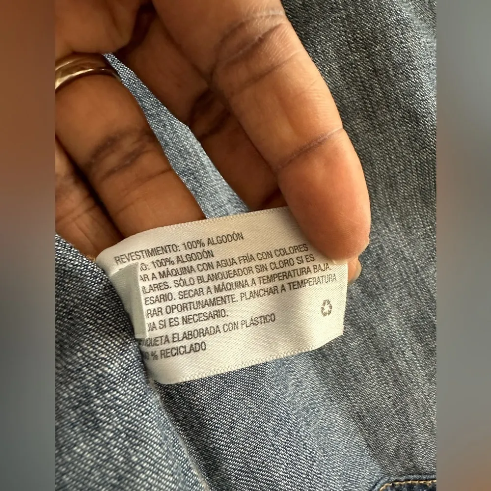 Universal Thread Labette Chambray Long Sleeve Button Up Shirt Size XS Pockets - Image 7