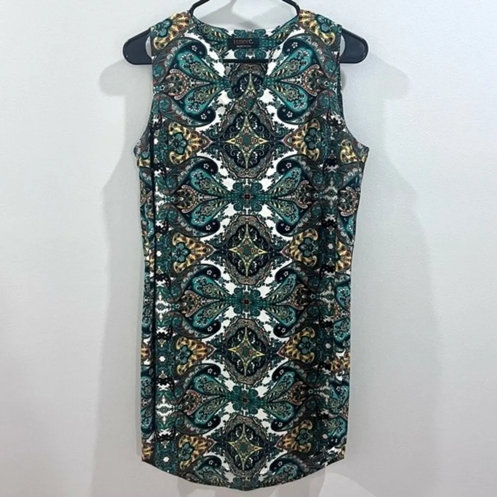 paisley print shift dress size medium - Image 3