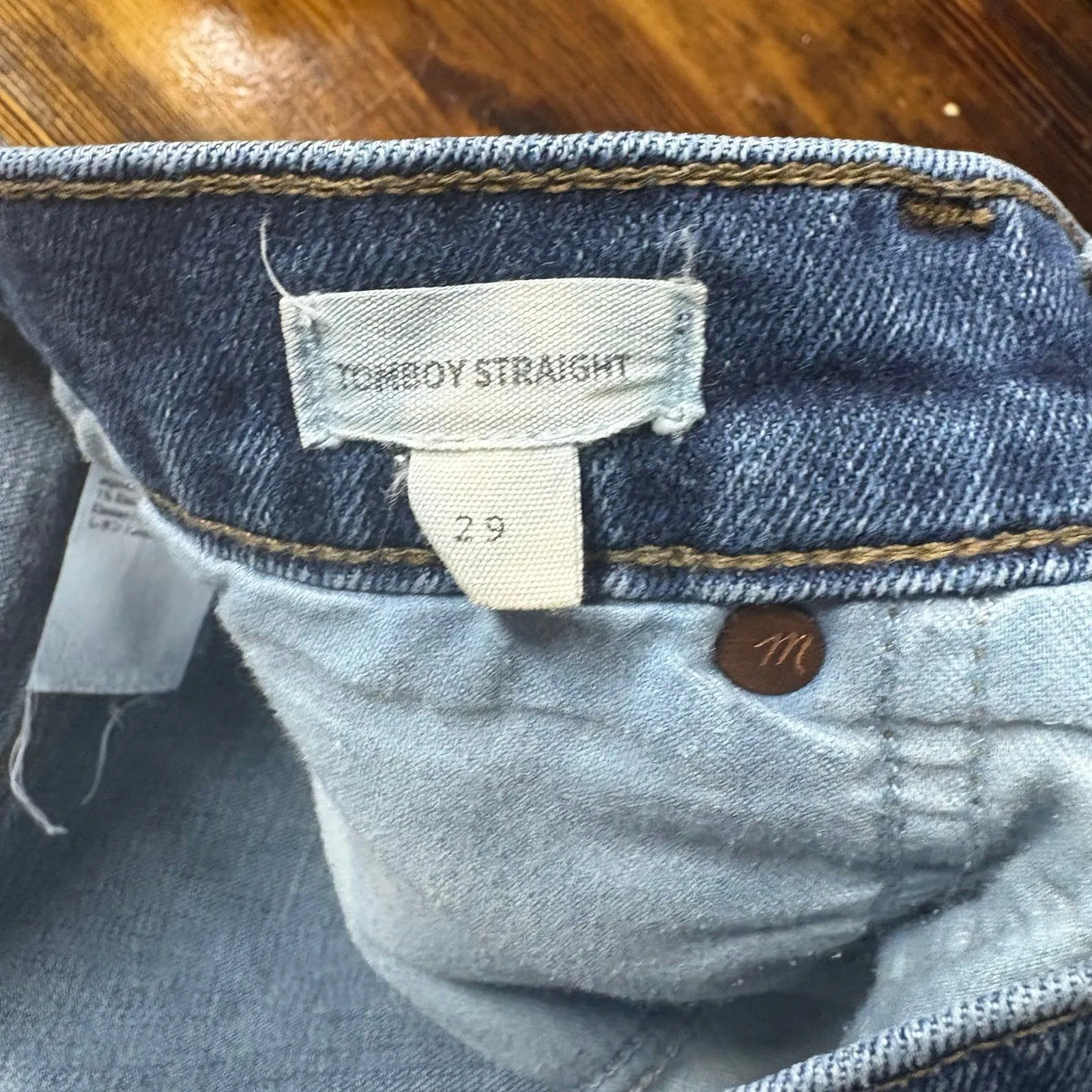 Madewell Tomboy Straight Leg Jeans Size 29‎ - Image 7