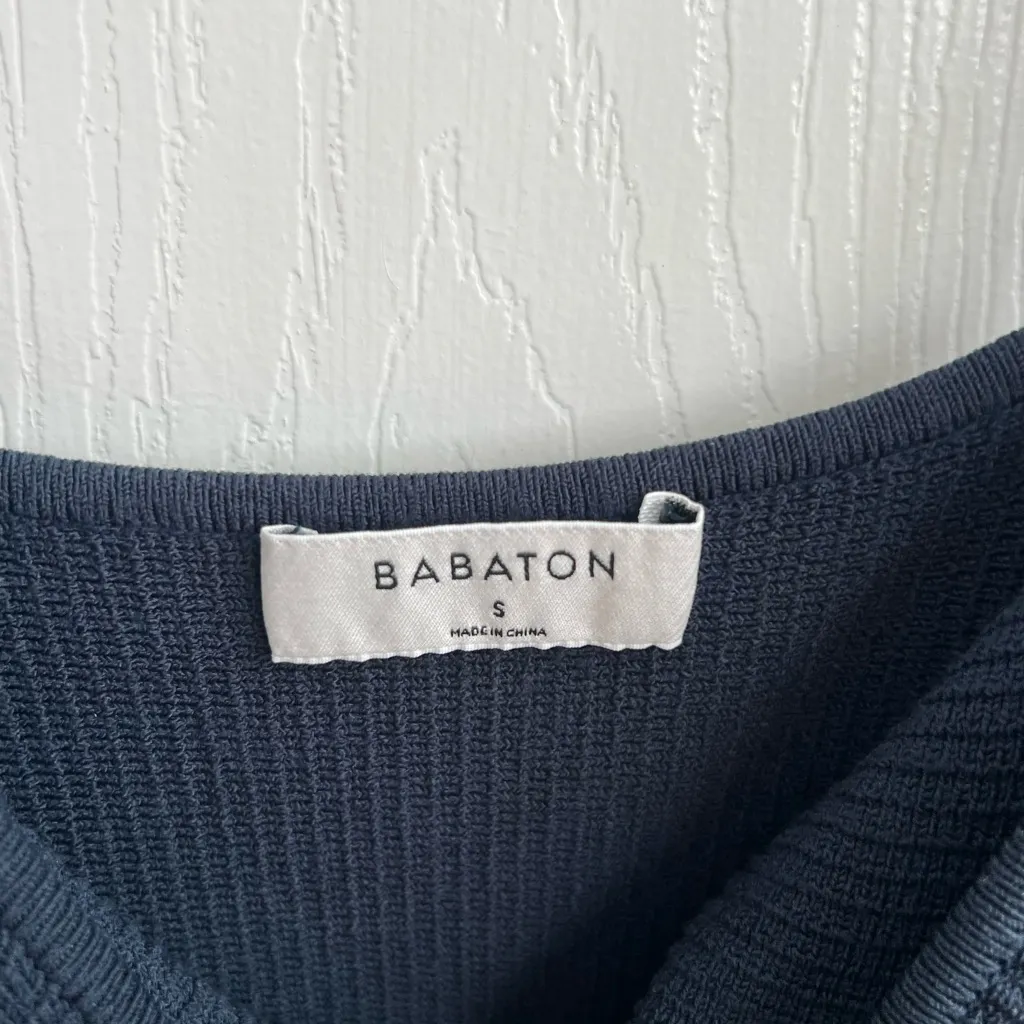 Aritzia Dark Blue Spaghetti Strap Dress - Image 2