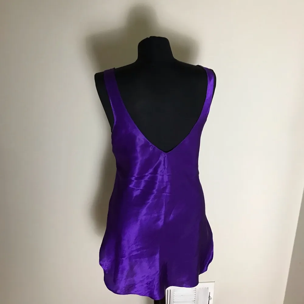 Fredricks of Hollywood vintage satin purple slip - Image 6