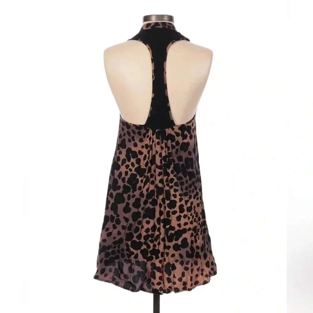 Vans | Chic Punk Leopard Print Button Down Razor Back High Low Blouse Size XS - Image 3