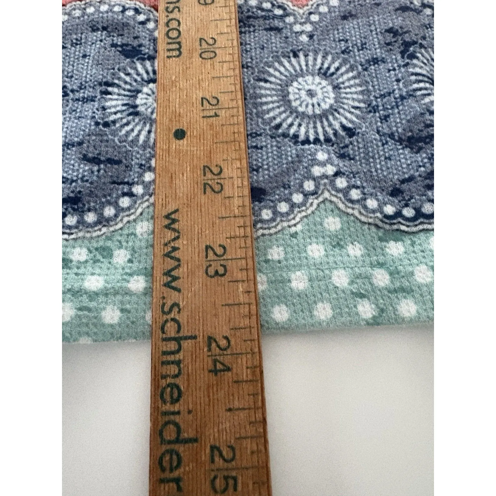 Whimsy Rose Baby Waffle Knit Top Size M Elephant Print Lightweight Boho Indie Blue Size M - Image 9