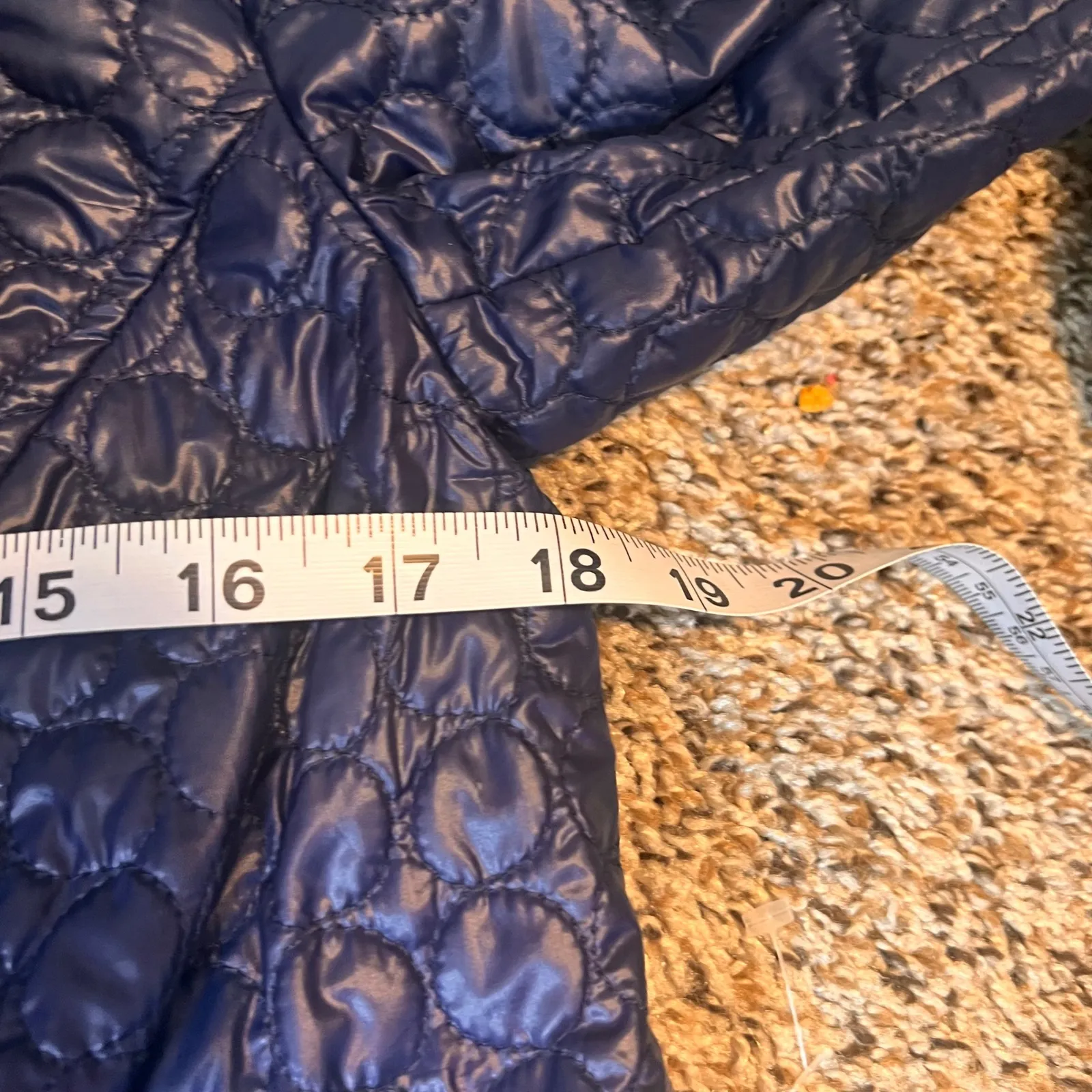 Dennis Basso Quilted Puffer Jacket‎ Plaid Lined Button Up XS - Image 4