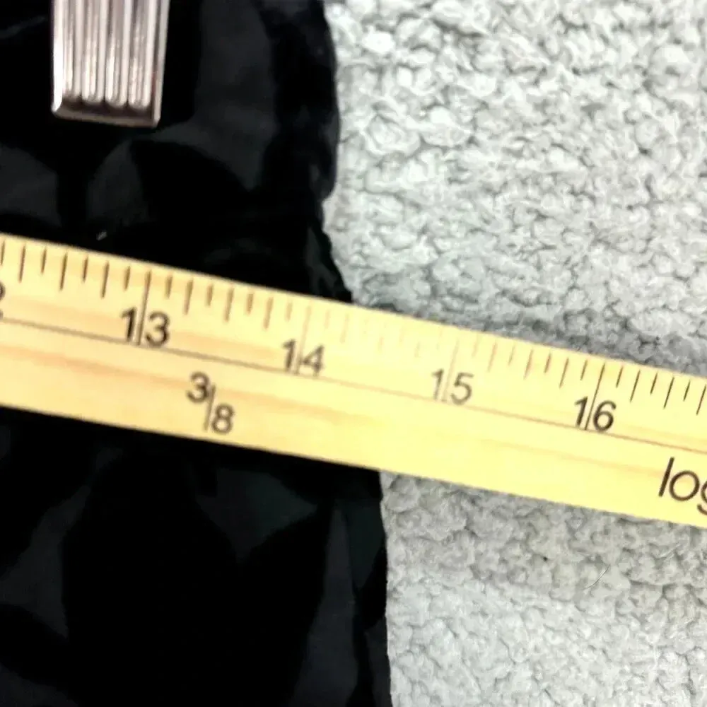 Harlyn slim leg pants 0 black velvet burnout silk whimsigoth career‎ holiday - Image 6